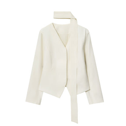 "Urban Serenity" Sculpted Cropped Jacket | 2026 Spring Essential