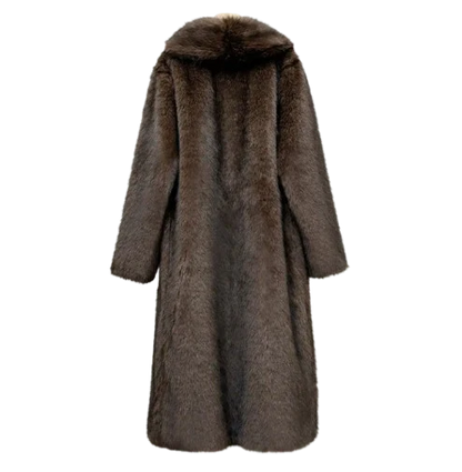 Premium Plush Faux Mink Long Coat