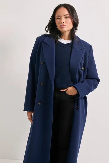 Maxi Length Double Breasted Coat