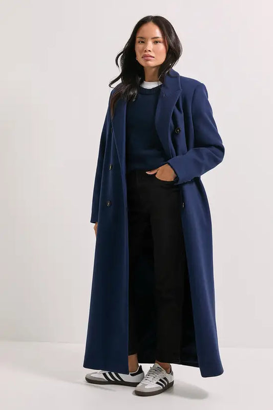 Maxi Length Double Breasted Coat