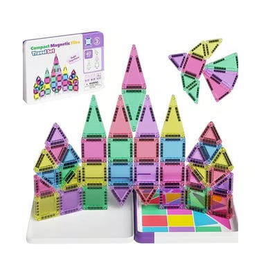 🔥🧲 Children's Magnetic Building Blocks – STEM Educational Toys