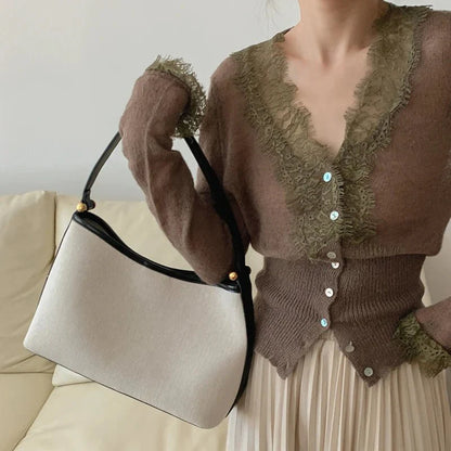 Aurelie Knitted Lace Cardigan