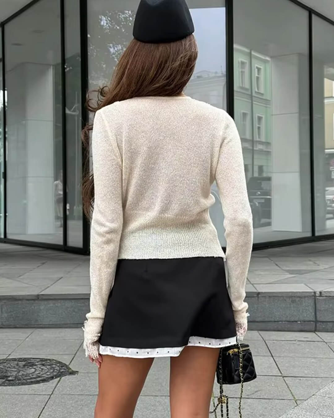 Aurelie Knitted Lace Cardigan