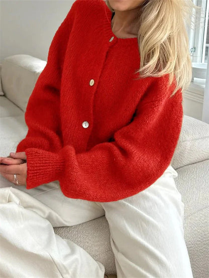 Freya Fuzzy Knit Cardigan