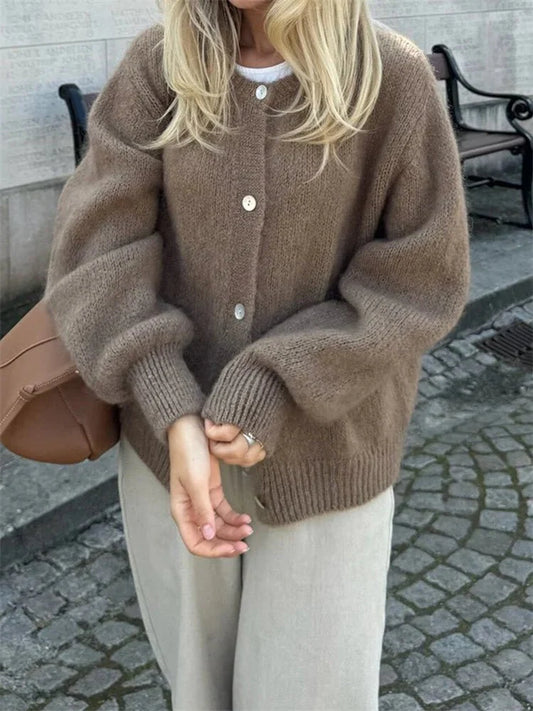 Freya Fuzzy Knit Cardigan