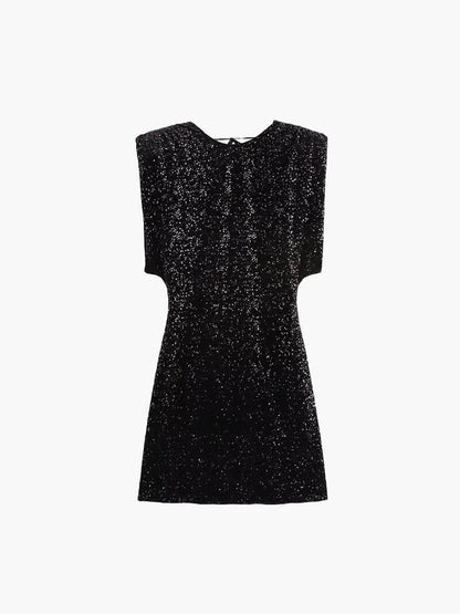 Gillian Glitter Mini Dress