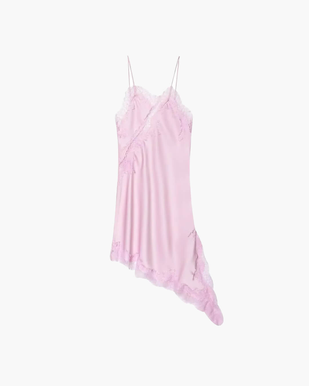 Kara Asymmetric Satin Mini Dress