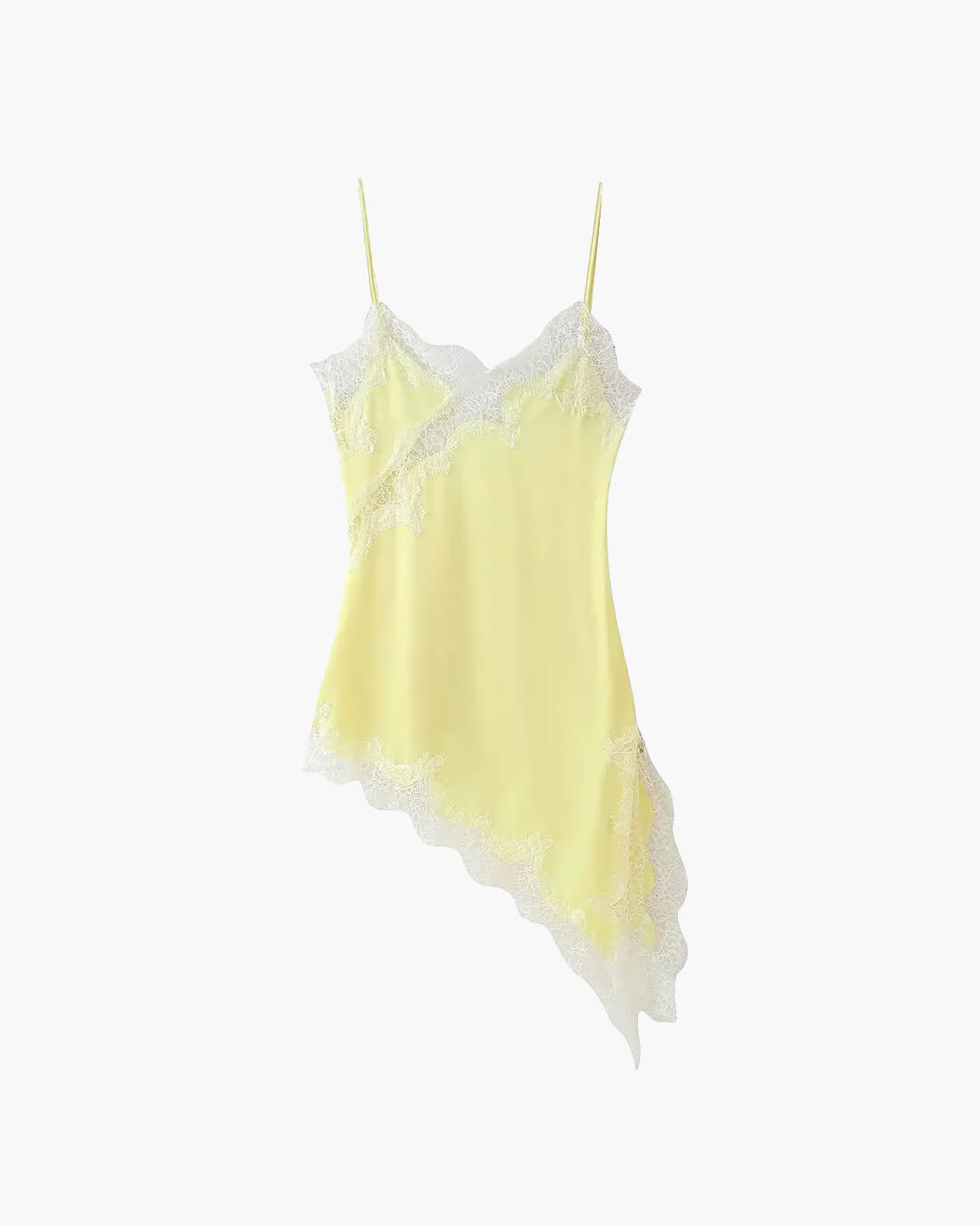 Kara Asymmetric Satin Mini Dress