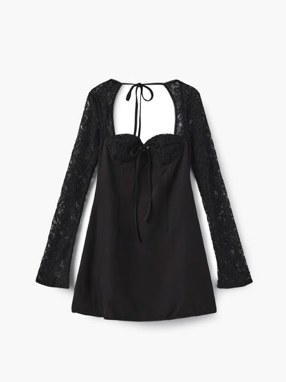 Louise mini dress with lace details