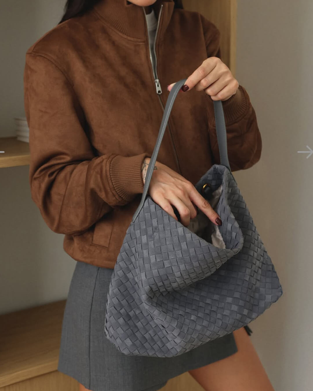 Chelsea Suede Tote Bag