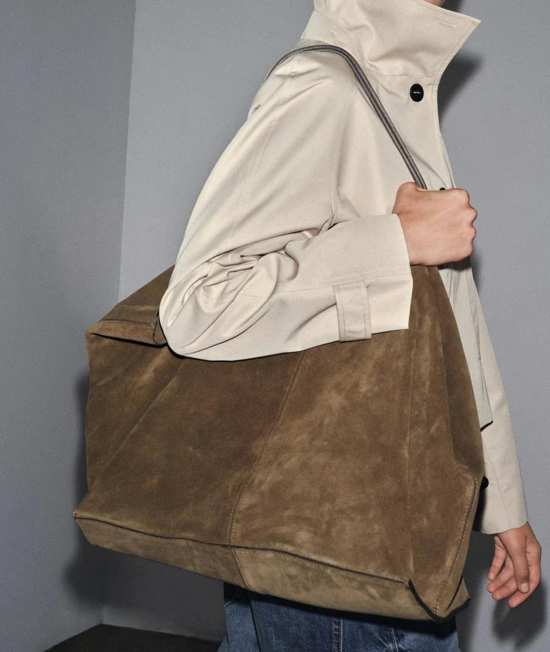 Cynthia Large Suede Tote Bag