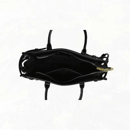 Luna Leather Shoulder Bag with Belt Detail