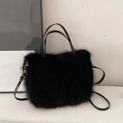 Maricar Faux Fur Crossbody Bag