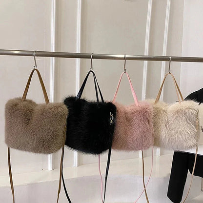 Maricar Faux Fur Crossbody Bag