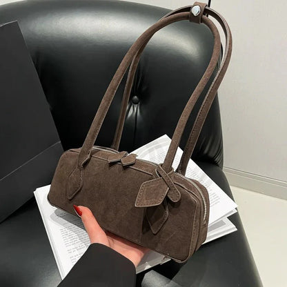 Rebecca Suede Shoulder Bag