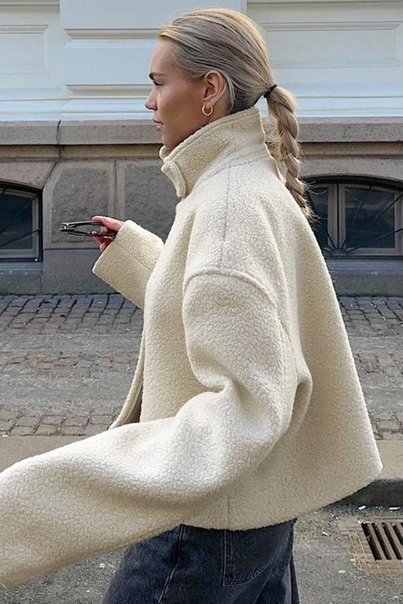 Arabel Stand Collar Cropped Coat