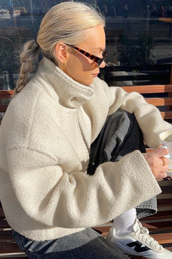 Arabel Stand Collar Cropped Coat