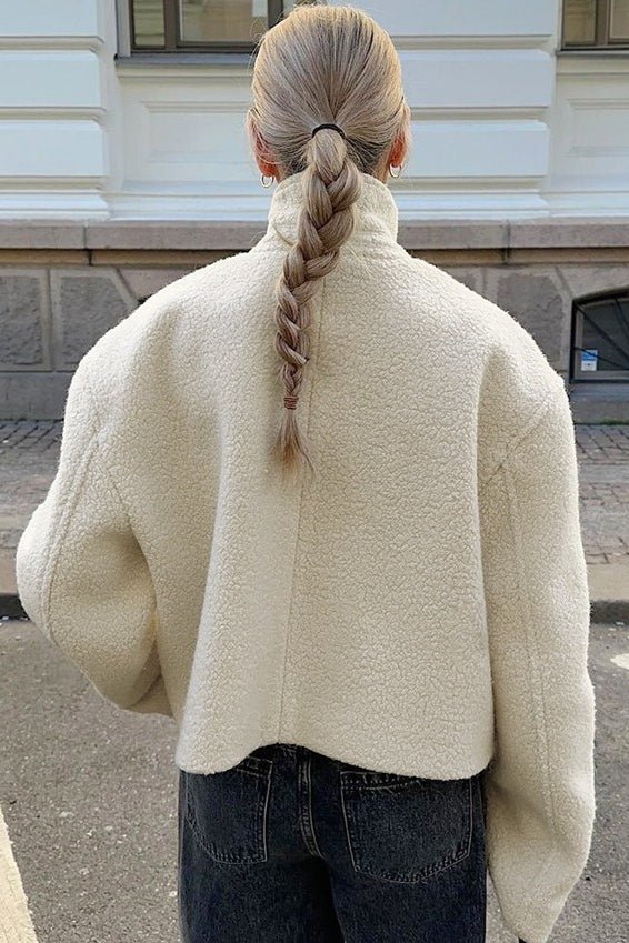 Arabel Stand Collar Cropped Coat