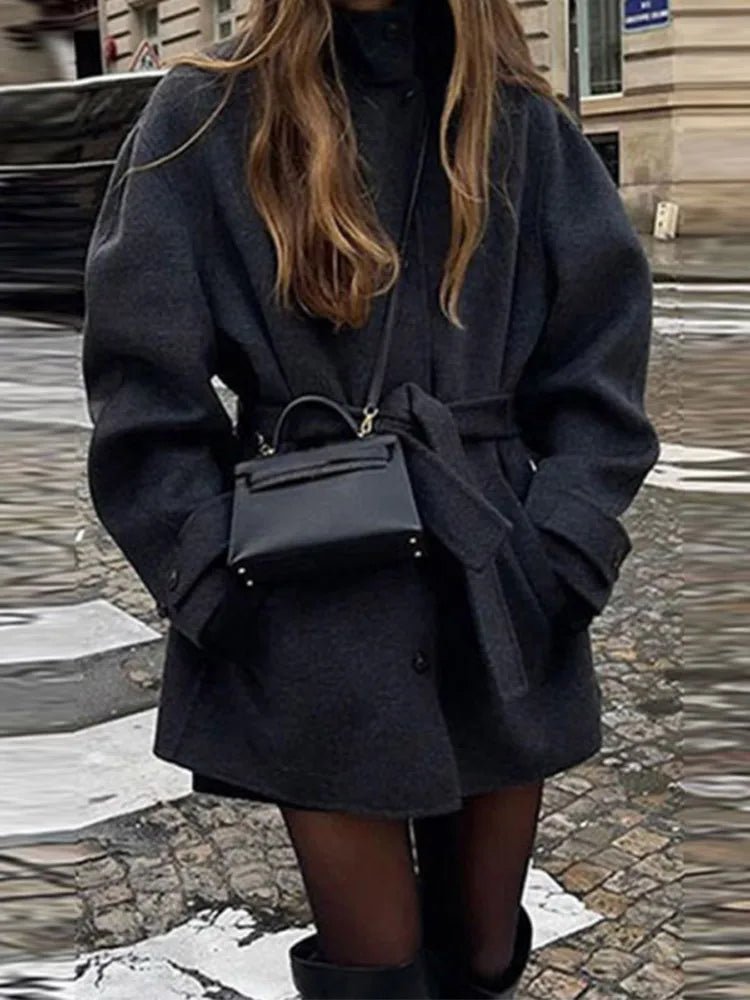 Ashley Stand Collar Short Coat