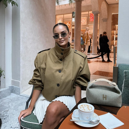 Celia High Collar Short Jacket