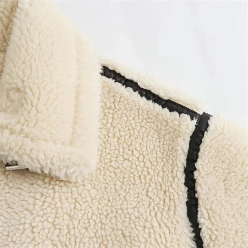 Chantal Boucle Bomber Jacket