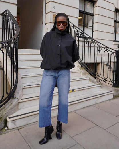 Clara High-Neck Bomber Jacket