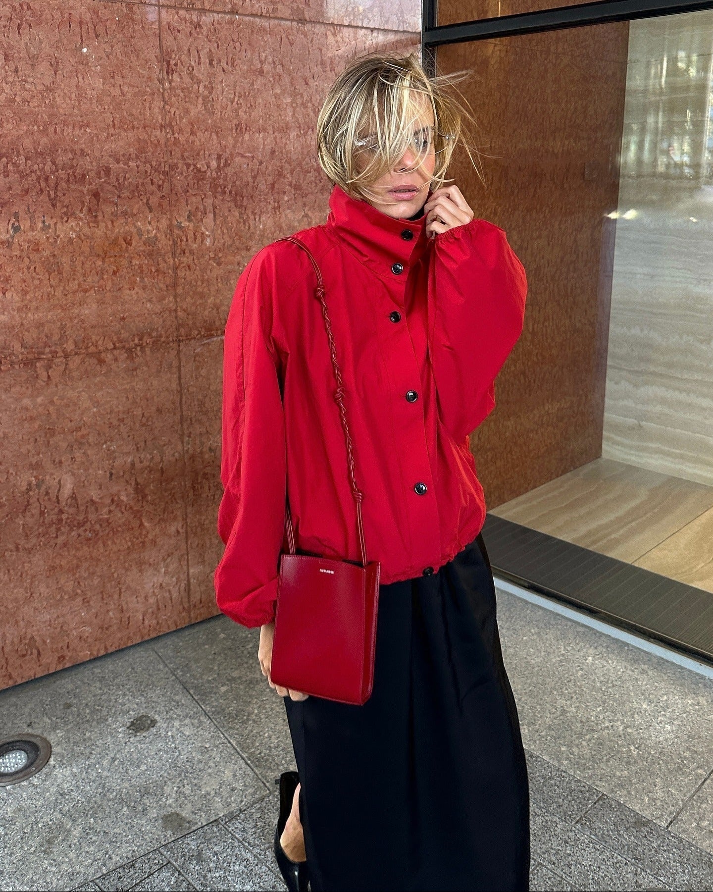 Clara High-Neck Bomber Jacket