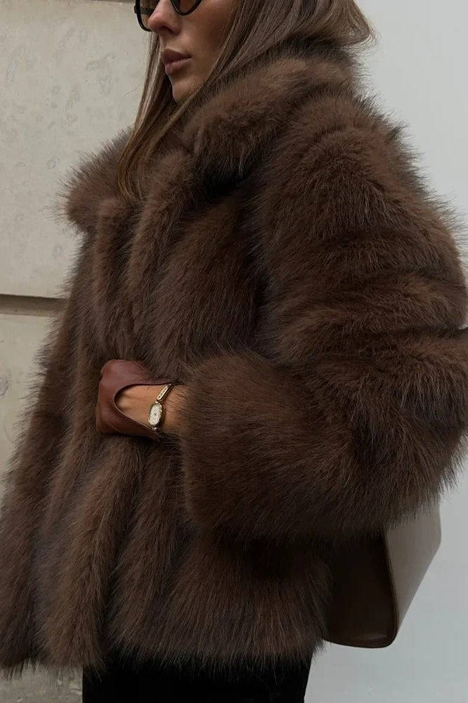 Colette Faux Fur Short Coat