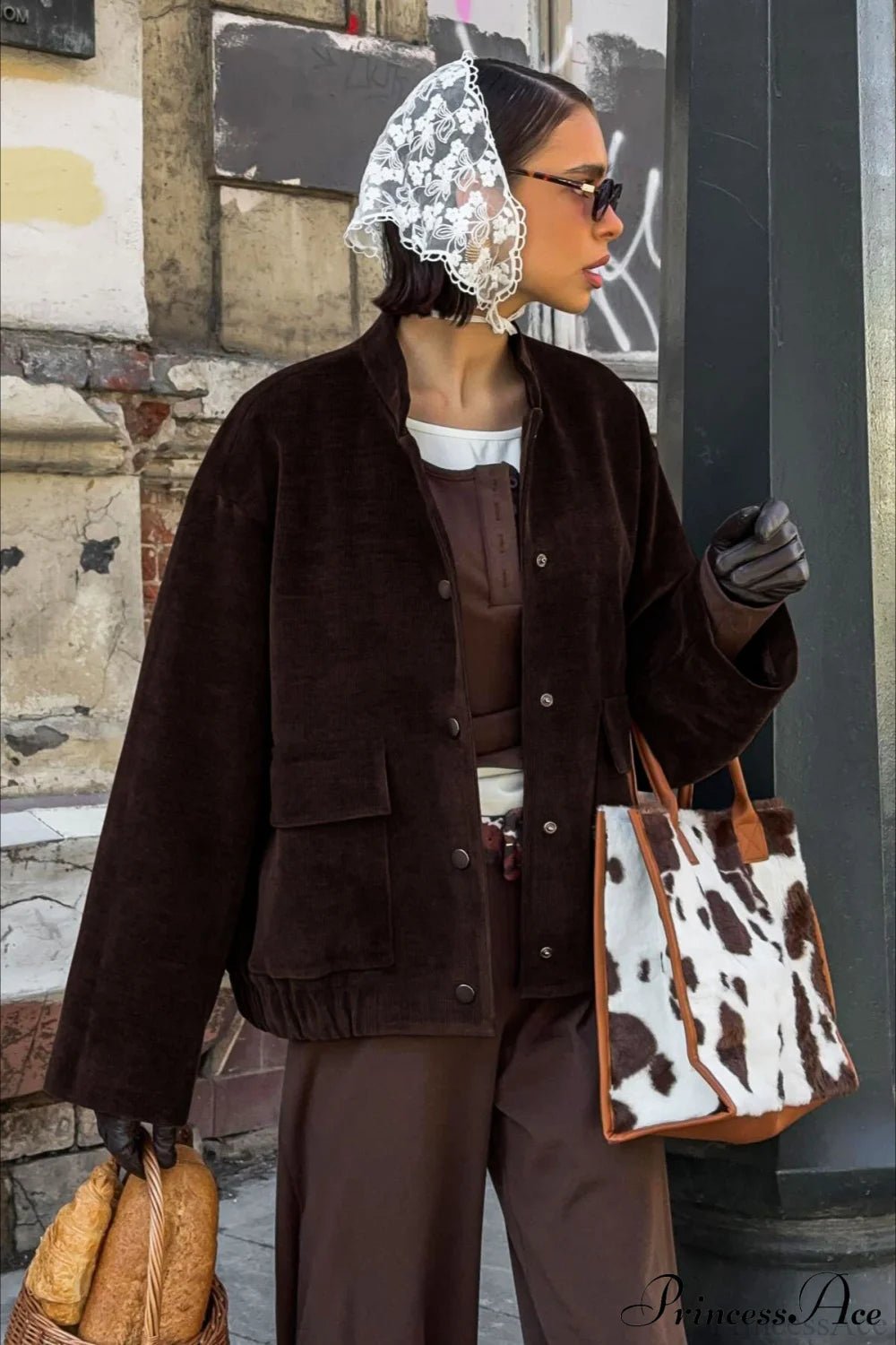 Cora Button Corduroy Jacket