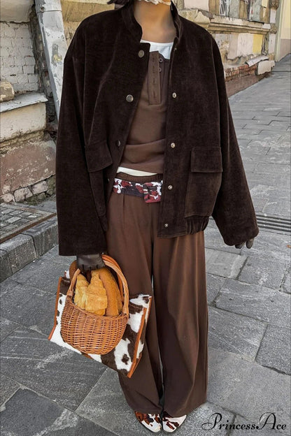 Cora Button Corduroy Jacket