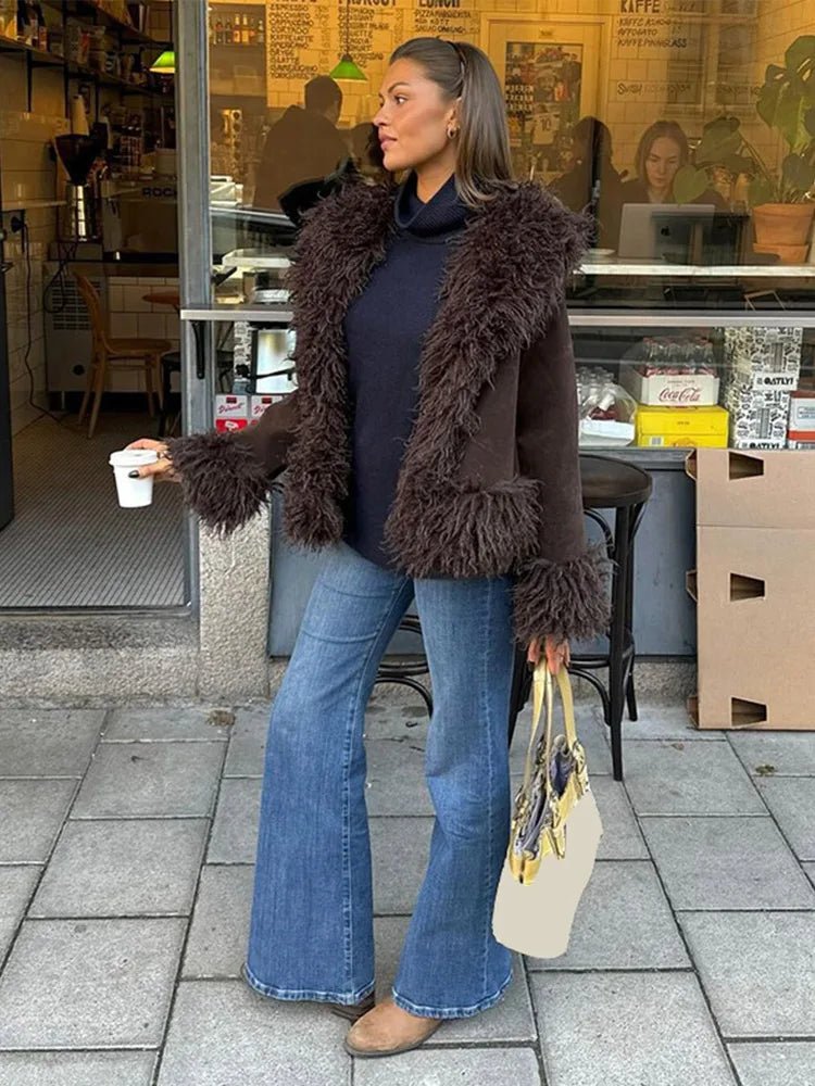 Daisy Plush Faux Fur Coat