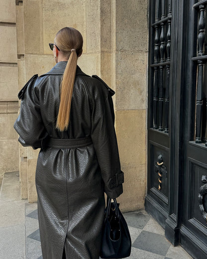 Danica Long Leather Jacket