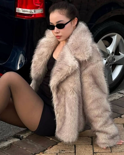 Darcy Mid-Length Fluffy Jacket