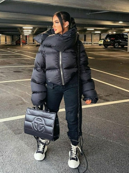 Donna Funnel Neck Puffer Jacket