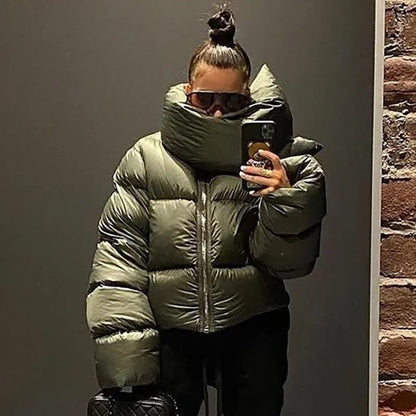 Donna Funnel Neck Puffer Jacket