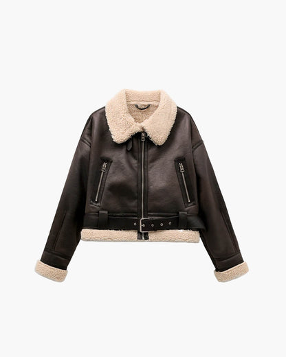 Elora Faux Leather Jacket