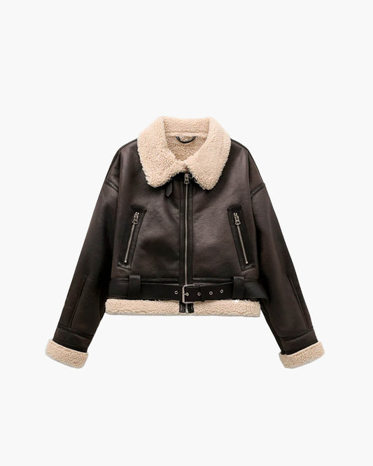 Elora Faux Leather Jacket
