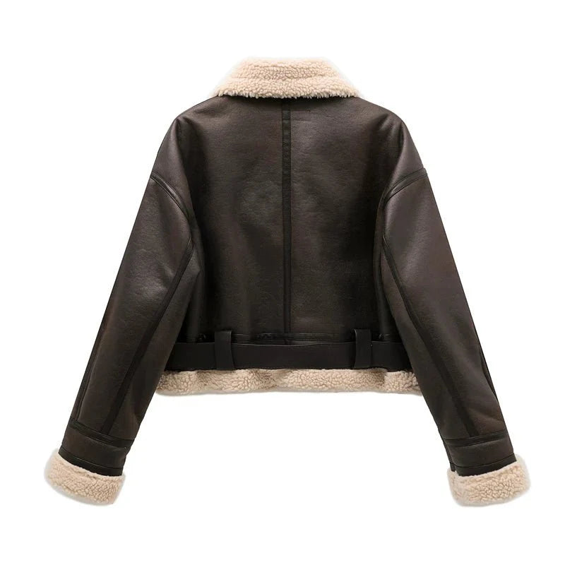 Elora Faux Leather Jacket