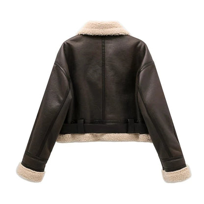 Elora Faux Leather Jacket