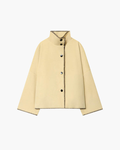 Emily High Neck Button Jacket
