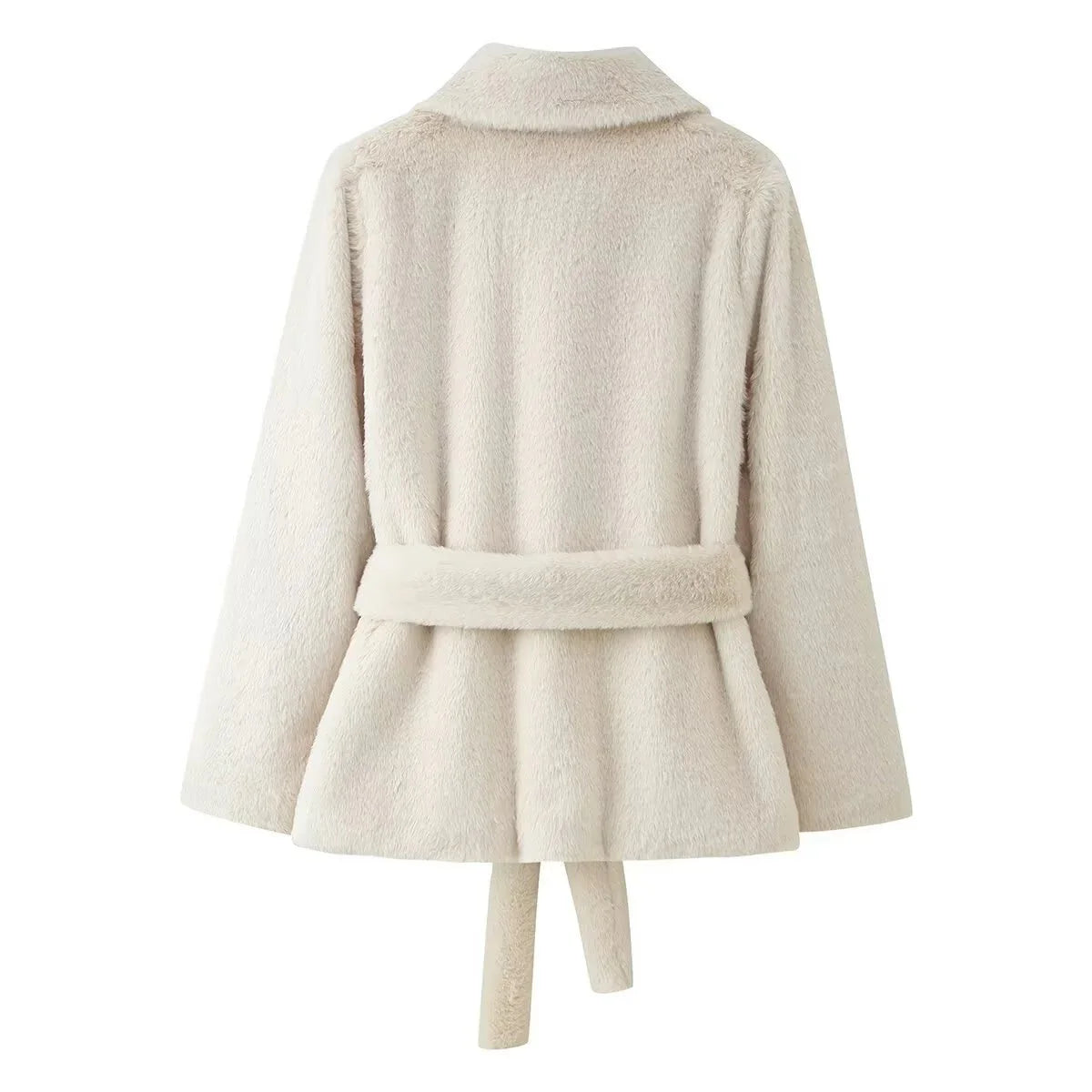 Farrah Faux Fur Coat with Belt