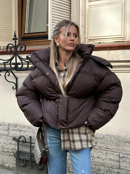 Gaia Short Hooded Puffer Jacket