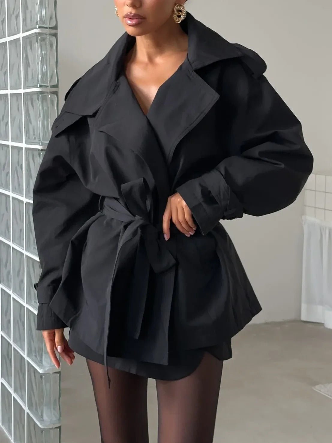 Hailey Crop Trench Coat