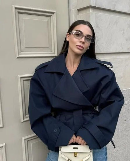 Hailey Crop Trench Coat