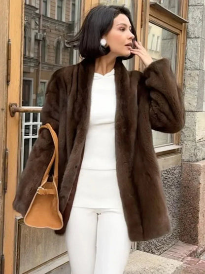 Hazel Belted Faux Fur Jacket