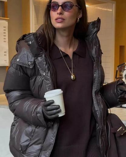 Jillian Glossy Puffer Jacket