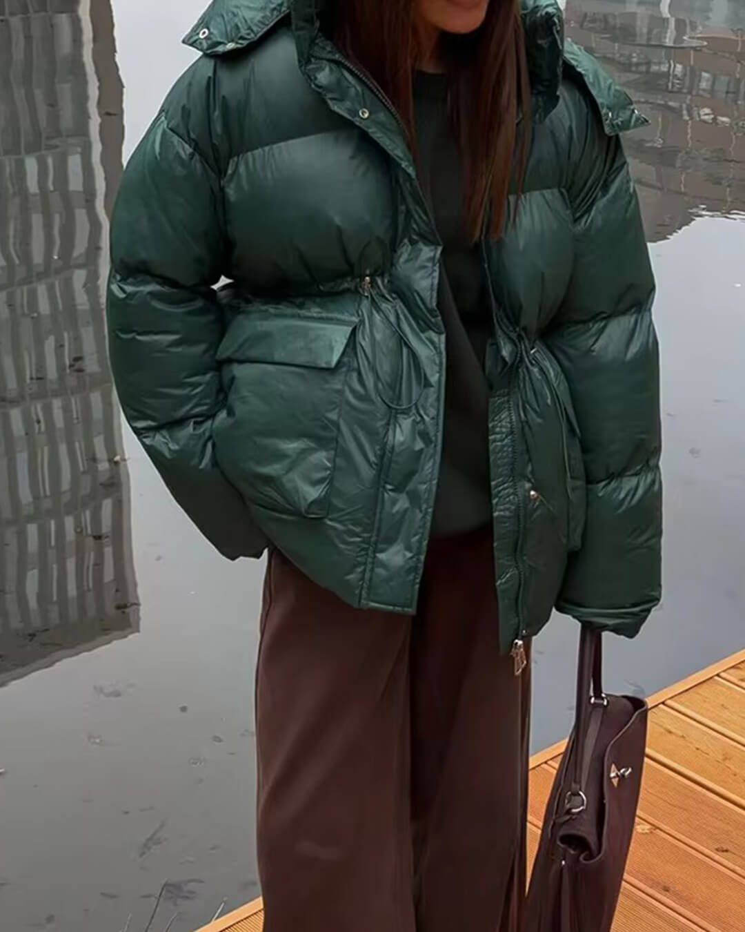 Jillian Glossy Puffer Jacket