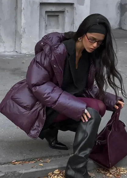 Jillian Glossy Puffer Jacket