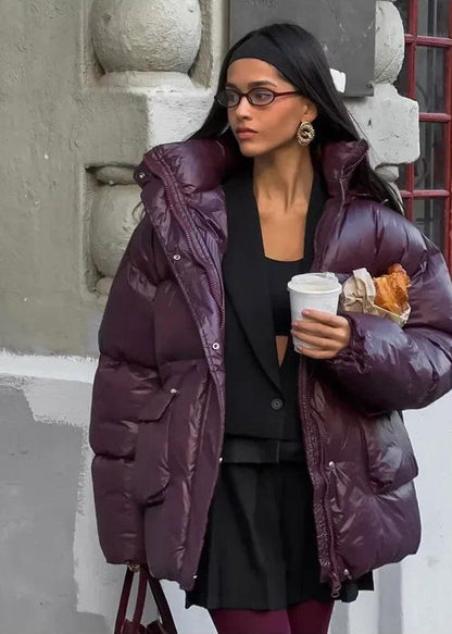 Jillian Glossy Puffer Jacket