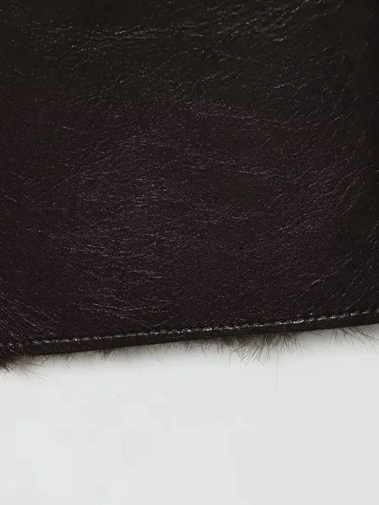 Joana Reversible Faux fur Leather Jacket